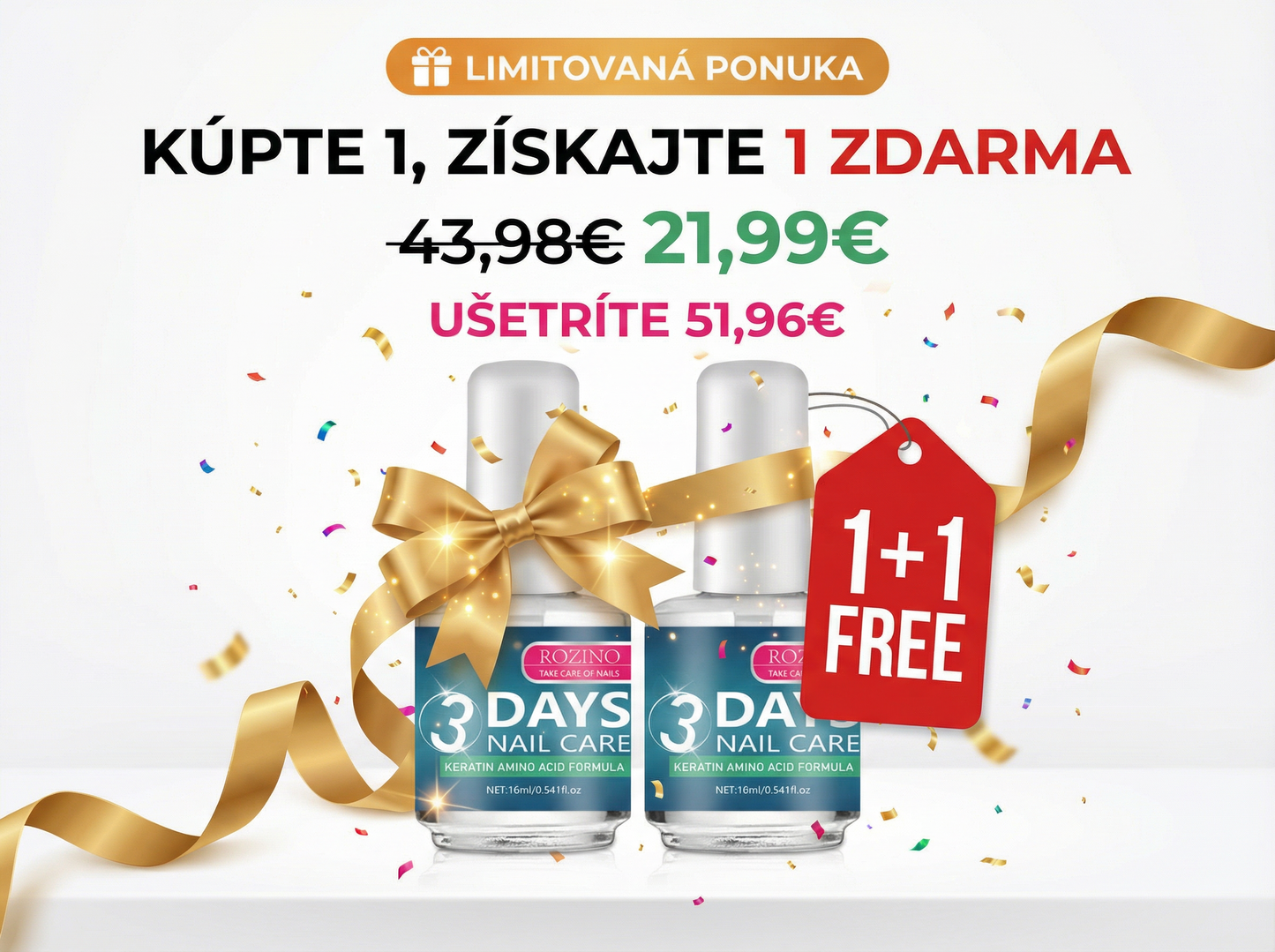 🎁 KÚPTE 1 ROZINO, ZÍSKAJTE 1 ZDARMA! Len Dnes - 21,99€ Za 2 Kusy!