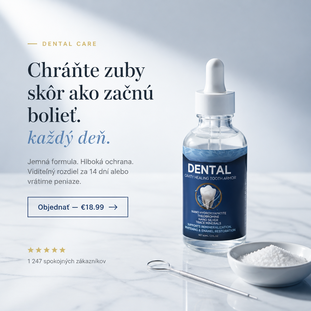 Silnejšie zuby. Zdravší úsmev. Dnes 1+1 zadarmo