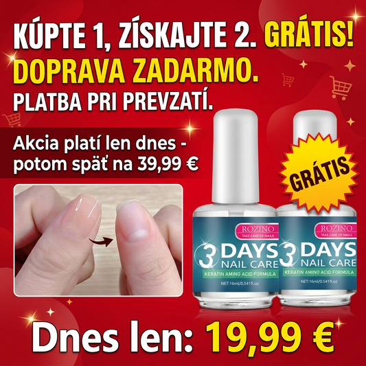 ⏰ POZOR: 1+1 AKCIA KONČÍ O POLNOCI! Objednajte teraz, druhá fľaša ZADARMO!