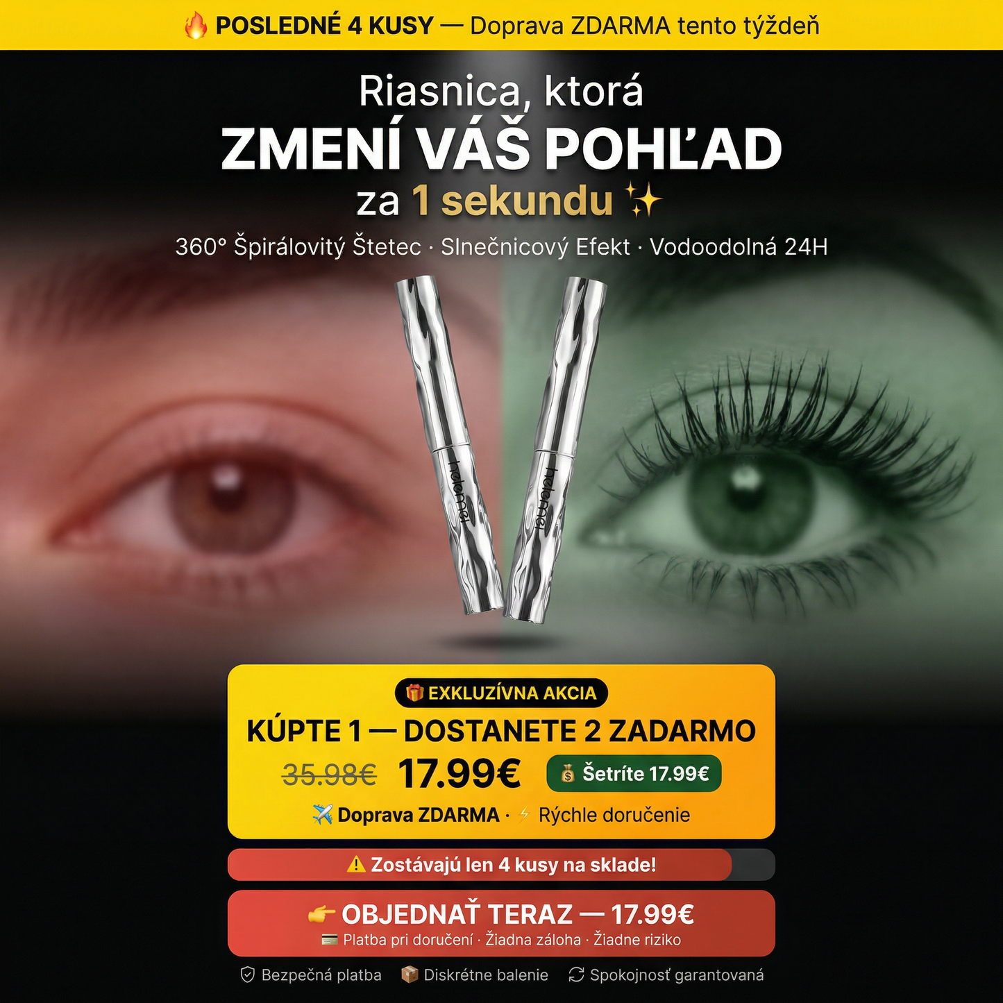 🔥Posledná šanca: 1+1 ZDARMA🎁 — zostatok iba 4 kusy ⚠️