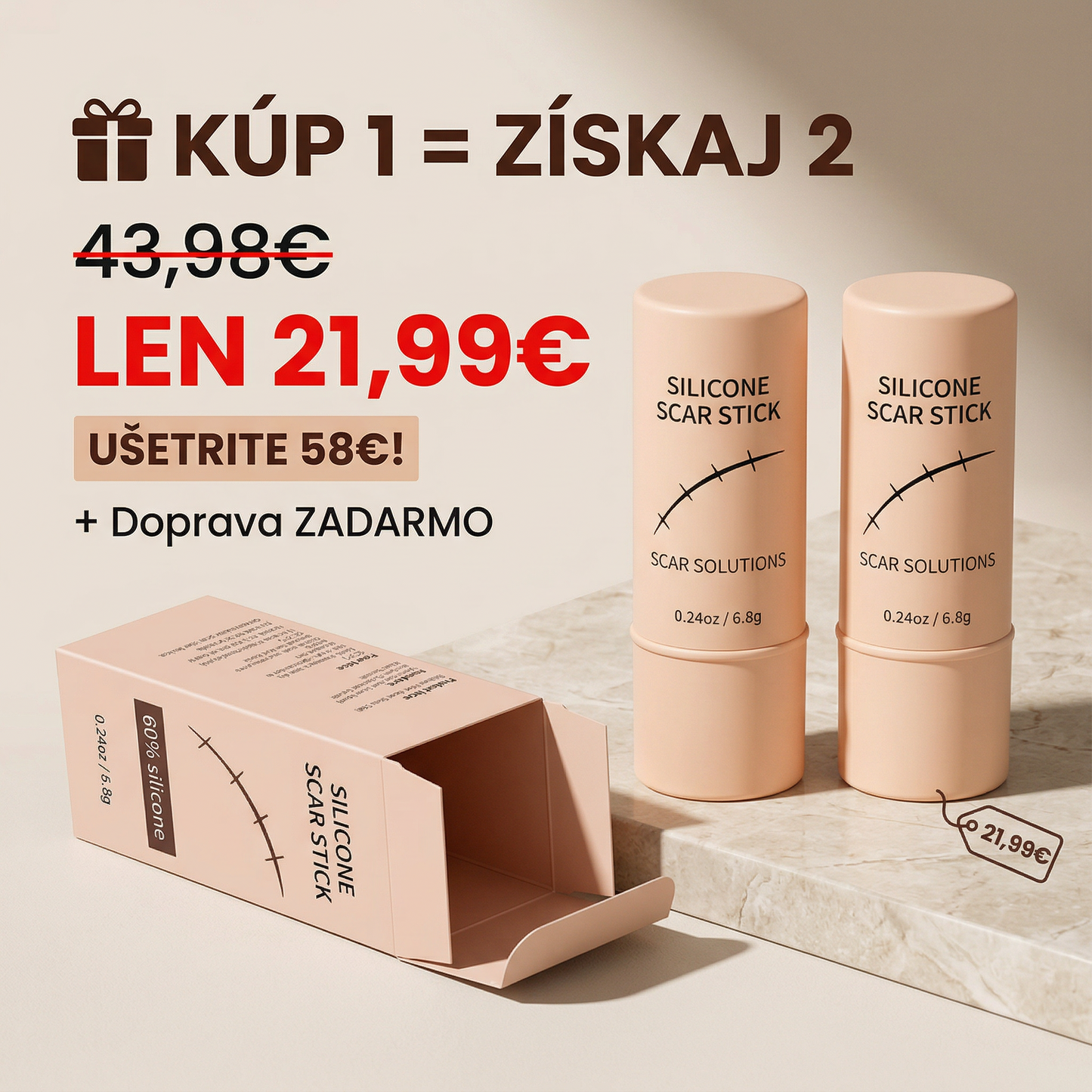 🎁 KÚP 1, ZÍSKAJ 2. ZADARMO + DOPRAVA ZADARMO