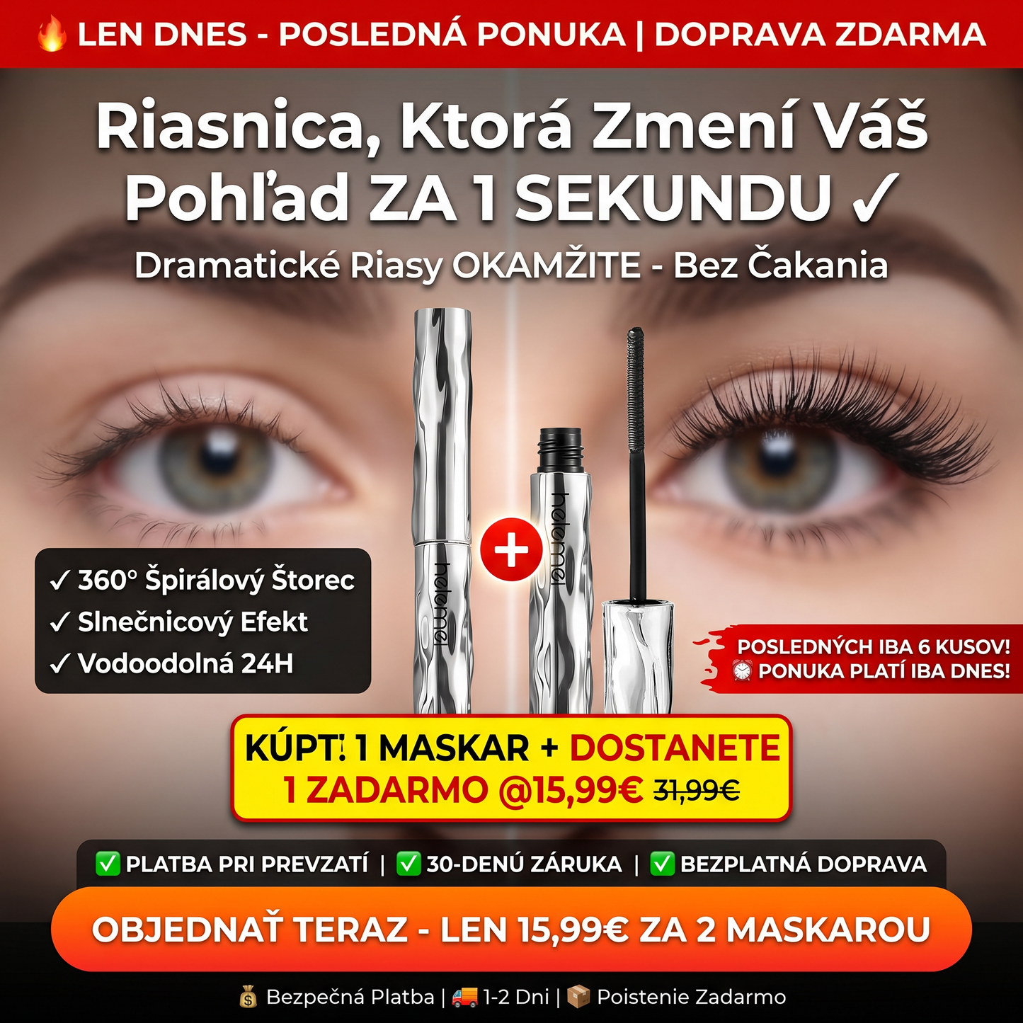 ⚡LEN DNES: 1+1 ZADARMO🎁 (6 KUSOV!)