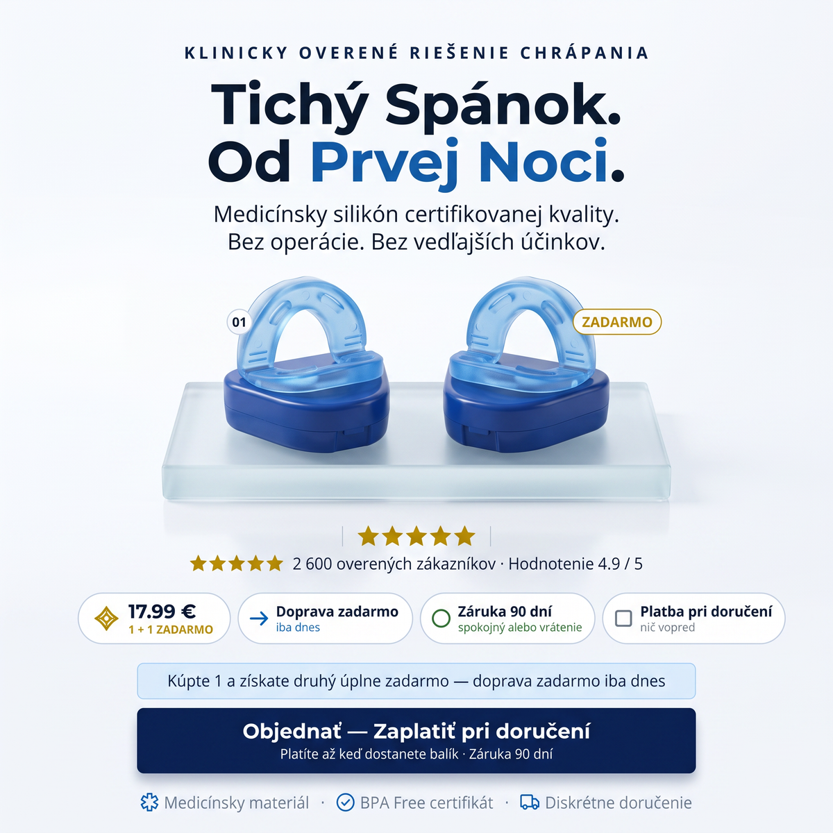 Tichý Spánok Prvú Noc — 1+1 Zadarmo